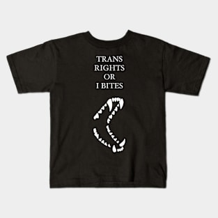 Wolf Teeth Trans Rights Kids T-Shirt